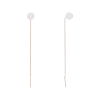 Product image 1 of the product “Drop Earrings “Threader with Pearl” in 585 Rose Gold with Pearls, Length 74 mm ”
