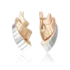 Product image 1 of the product “Drop Earrings “Fanned Bands” in 585 Two-Tone Gold ”