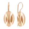 Product image 1 of the product “Drop Earrings “Domed Oval” in 585 Rose Gold ”