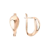 Product image 1 of the product “Drop Earrings “Smooth Teardrop” in 585 Rose Gold, Height 15 mm ”