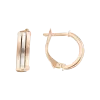 Artikelbild 1 des Artikels “Ohrhänger „Schmal mit Mittelstreifen“ aus 585 Bicolor-Gold “