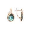 Product image 1 of the product “Drop Earrings “Spiral with Mother-of-Pearl” in 585 Rose Gold with Mother-of-Pearl ”