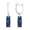 Artikelbild 1 des Artikels “Ohrhänger „Zylinder“ aus 925 Silber mit Zirkonia und Swarovski-Kristallen, Ø 37 mm “