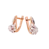 Artikelbild 1 des Artikels “Ohrringe „Blüte“ aus 585 Rotgold mit Brillanten und Diamanten “