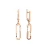 Product image 1 of the product “Earrings “Paperclip Links” in 585 Rose Gold ”