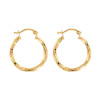 Artikelbild 1 des Artikels “Ohrringe „Gedrehte Creolen“ aus 585 Gelbgold, Ø 28 mm “