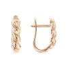 Product image 1 of the product “Earrings “Twisted Wave” in 585 Rose Gold ”