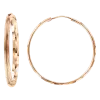 Product image 1 of the product “Earrings “Large Diamond-Cut Hoops” in 585 Rose Gold ”