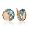 Artikelbild 1 des Artikels “Ohrringe „Halbkugel mit Steinhaufen“ aus 585 Rotgold mit Topas “