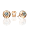 Artikelbild 1 des Artikels “Ohrringe „Kugel mit Stern“ aus 585 Rotgold mit Topas “