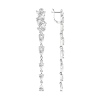 Product image 1 of the product “Earrings “Long Stone Cascade” in 925 Sterling Silver with Cubic Zirconia ”