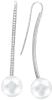 Artikelbild 1 des Artikels “Ohrringe „Langer Bogen mit Perle“ aus 925 Silber mit Zirkonia und Perlen “