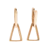 Product image 1 of the product “Earrings “Open Triangle” in 585 Rose Gold ”