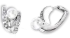 Artikelbild 1 des Artikels “Ohrringe „Perle mit Schwung“ aus 925 Silber mit Zirkonia und Perlen “