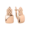 Product image 1 of the product “Earrings “Square with Link Band” in 585 Rose Gold ”