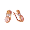 Product image 1 of the product “Earrings “Rose” in 585 Rose Gold with Cubic Zirconia ”