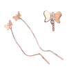 Artikelbild 1 des Artikels “Ohrringe „Schmetterling“ aus 585 Rotgold mit Zirkonia “