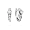 Product image 1 of the product “Earrings “Solitaire with Ornament” in 585 White Gold with Cubic Zirconia ”