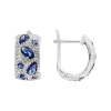 Artikelbild 1 des Artikels “Ohrringe „Steinmosaik breit“ aus 925 Silber mit Zirkonia “