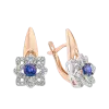 Artikelbild 1 des Artikels “Ohrringe „Sternblüte“ aus 585 Bicolor-Gold mit Brillanten und Diamanten “