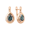Product image 1 of the product “Earrings “Framed Drop” in 585 Rose Gold with Sitall ”