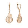Artikelbild 1 des Artikels “Ohrringe „Tropfen mit Filigran“ aus 585 Rotgold, Höhe 42 mm “