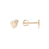 Product image 1 of the product “Stud Earrings “Baby Feet” in 585 Rose Gold with Cubic Zirconia ”