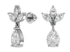Artikelbild 1 des Artikels “Ohrstecker „Blätter mit Tropfen“ aus 925 Silber mit Zirkonia, Höhe 20 mm “