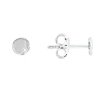 Product image 1 of the product “Stud Earrings “Smooth Disc” in 925 Sterling Silver, Ø 6 mm ”