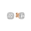 Artikelbild 1 des Artikels “Ohrstecker „Kissen mit Steinkranz“ aus 585 Bicolor-Gold mit Zirkonia “
