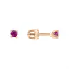 Product image 1 of the product “Stud Earrings “Small Ruby Solitaire” in 585 Rose Gold with Ruby ”