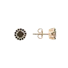 Artikelbild 1 des Artikels “Ohrstecker „Schwarzer Stein mit Steinkranz“ aus 585 Rotgold mit Zirkonia “