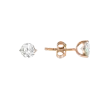 Product image 1 of the product “Stud Earrings “Solitaire” in 585 Rose Gold with Cubic Zirconia, Ø 6 mm ”