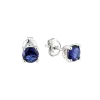 Product image 1 of the product “Stud Earrings “Solitaire” in 925 Sterling Silver with Cubic Zirconia, Ø 6 mm ”