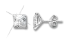 Artikelbild 1 des Artikels “Ohrstecker „Solitär eckig“ aus 925 Silber mit Zirkonia “