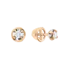 Product image 1 of the product “Stud Earrings “Solitaire in Setting” in 585 Rose Gold with Diamonds ”