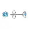 Product image 1 of the product “Stud Earrings “Claw-Set Topaz” in 925 Sterling Silver with Topaz ”