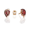 Artikelbild 1 des Artikels “Ohrstecker „Tropfen mit Steinkranz“ aus 585 Rotgold mit Granat “