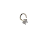 Artikelbild 1 des Artikels “Piercing „Nasenhaken mit Solitär“ aus 585 Rotgold mit Zirkonia “