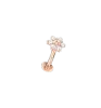 Artikelbild 1 des Artikels “Piercing „Stab mit Blüte“ aus 585 Rotgold mit Zirkonia “