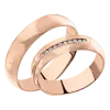 Artikelbild 1 des Artikels “Trauring „Breit mit Steinreihe“ aus 585 Rotgold mit Brillanten “