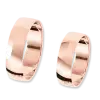 Product image 1 of the product “Wedding Ring “Flat Matte and Polished” in 585 Rose Gold ”