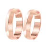 Product image 1 of the product “Wedding Ring “Matte with Offset Edge” in 585 Rose Gold ”