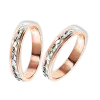 Artikelbild 1 des Artikels “Trauring „Mit Rautenmuster“ aus 585 Bicolor-Gold “