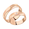 Artikelbild 1 des Artikels “Trauring „Mit Rille und Stein“ aus 585 Rotgold “