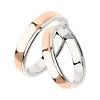 Artikelbild 1 des Artikels “Trauring „Zweifarbig gestuft“ aus 585 Bicolor-Gold “