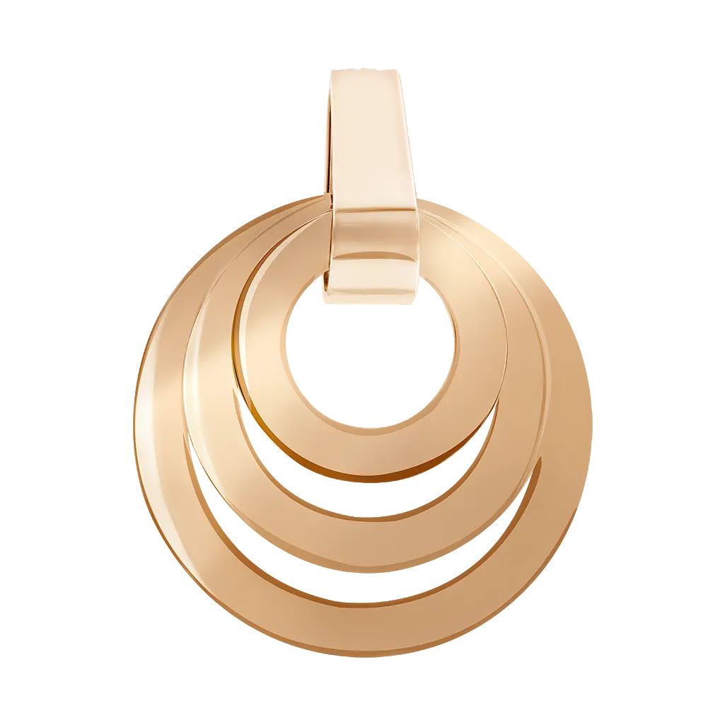 Product image 1 of the product “Pendant “Three Rings” in 585 Rose Gold ”