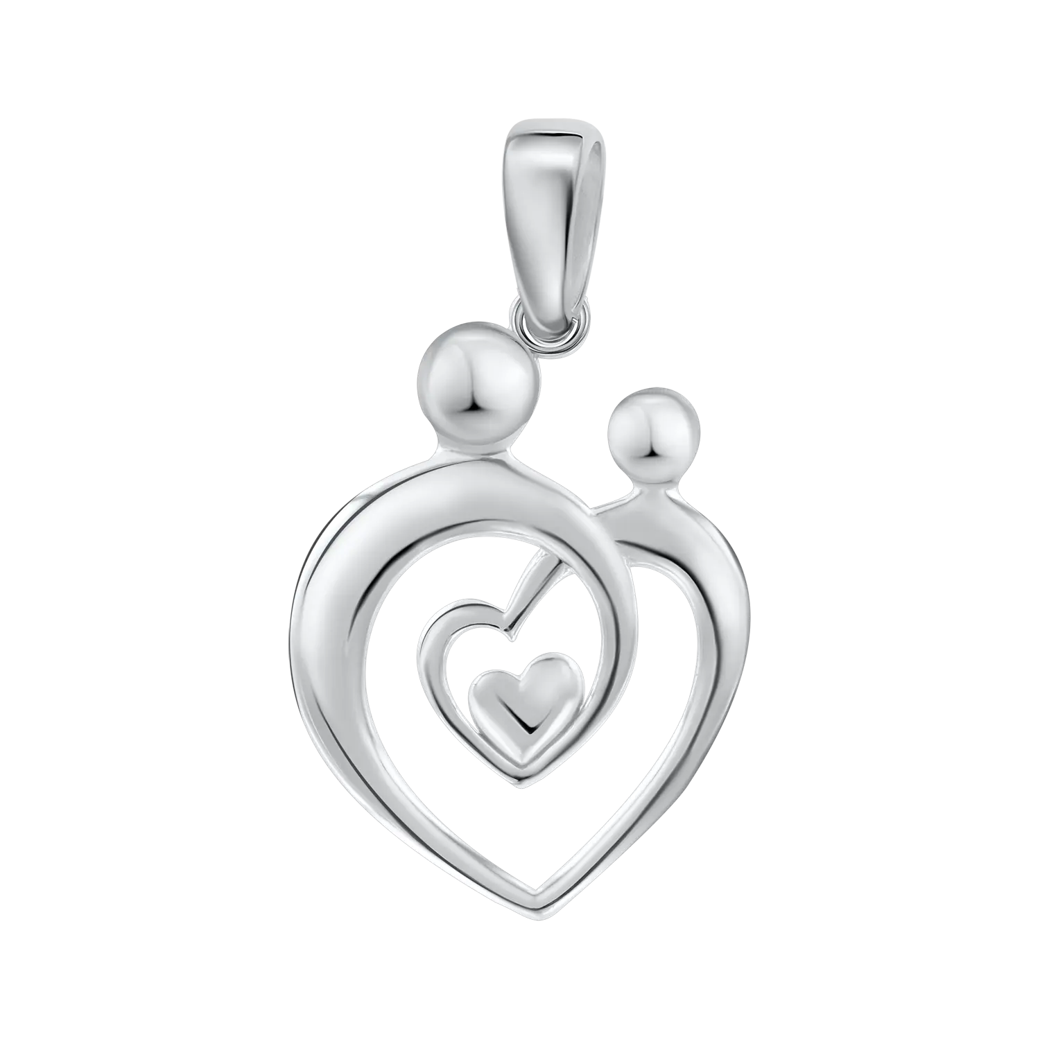 Artikelbild 1 des Artikels “Anhänger „Herz mit Mutter und Kind“ aus 925 Silber “