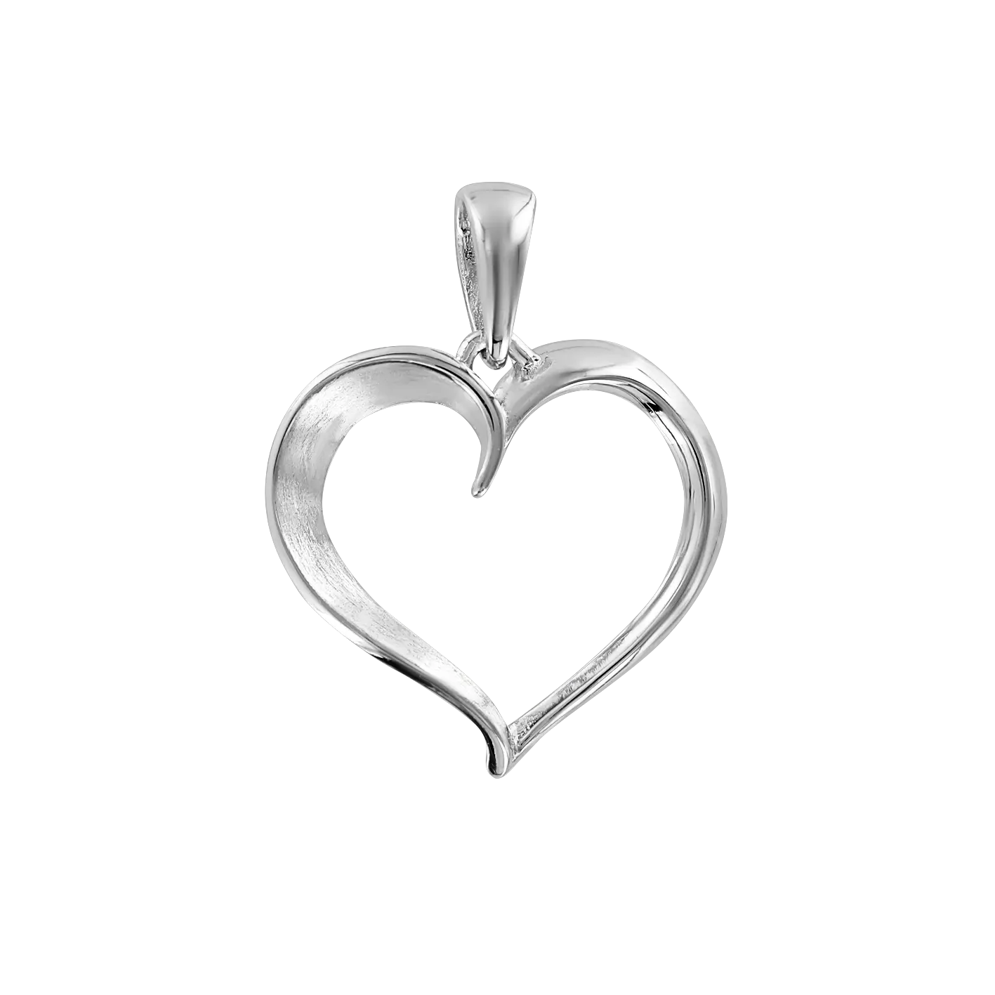 Artikelbild 1 des Artikels “Anhänger „Offenes Herz“ aus 925 Silber, Höhe 24 mm “