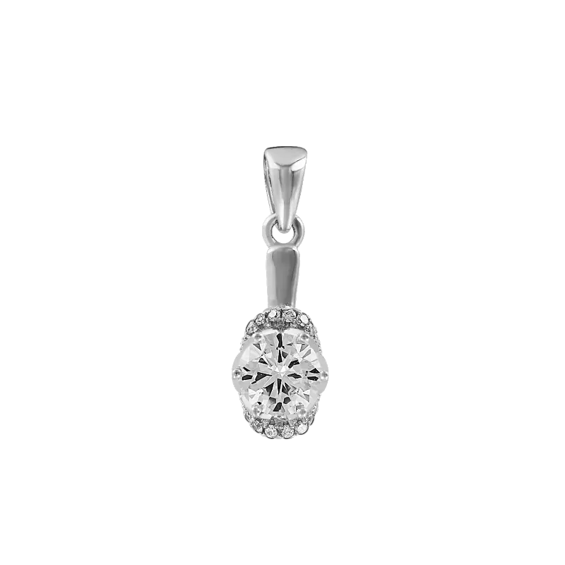 Artikelbild 1 des Artikels “Anhänger „Ovaler Stein mit Steinkranz“ aus 925 Silber “